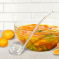 Mouth Blown Lead Free 12-13 " Crystal Gravy, Dressing or Punch Ladle-AF739