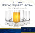 Galaxy  6 Pc Shot or Vodka Glass Set - Mouth Blown Lead Free Crystal 3 oz. - H4-AF511