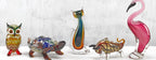 Murano Style Art Glass 13" Pink Flamingo-J446