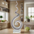 Corkscrew Murano Style Art Glass Centerpiece 18" Tall - GW500