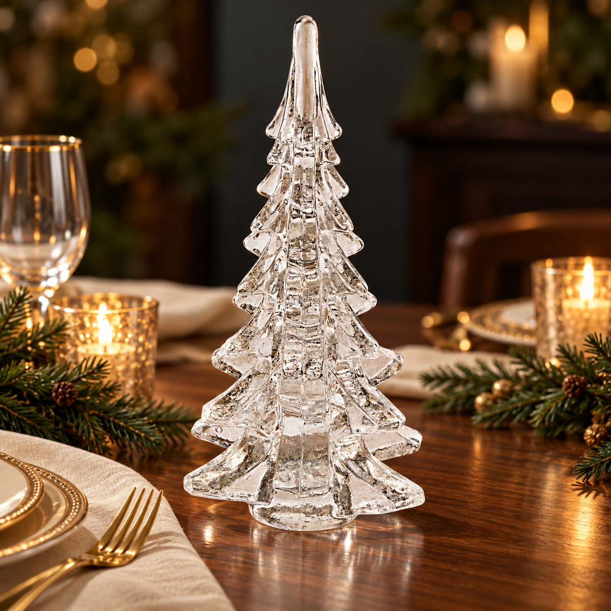 Art Glass 9.25" Christmas Tree - GW598