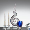 Corkscrew Murano Style Art Glass Centerpiece 18" Tall - GW500