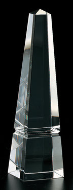 Elegant Hand Crafted Crystal 10" Obelisk-H131