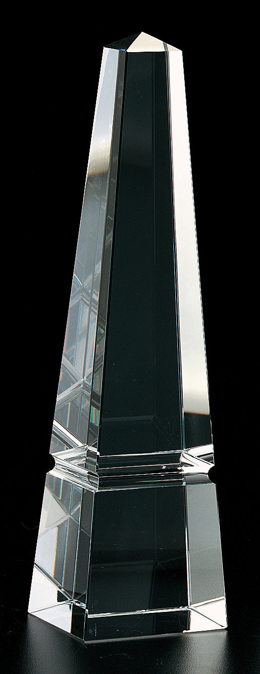 Elegant Hand Crafted Crystal 10" Obelisk-H131