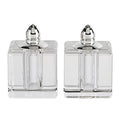 Vitality Gold Hand Made Lead Free Crystal Pair of Salt and Pepper Shakers H2.75