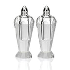 Preston Platinum Handmade Lead Free Crystal Pair of Salt and Pepper Shakers - H4