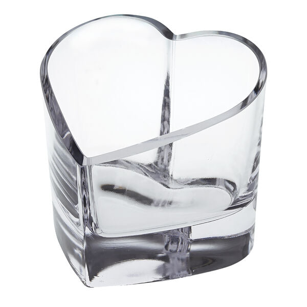 Romance European Mouth Blown Heart Bowl or Votive D5.5 x h5.5