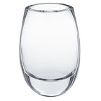 Crescendo European Mouth Blown Oval Thick Walled Vase 7.5