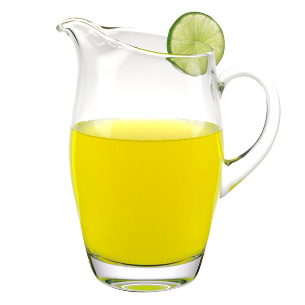 The Classic European Mouth Blown "Barrel" Water, Juice or Iced Tea Pitcher 54 Oz -H9-K960