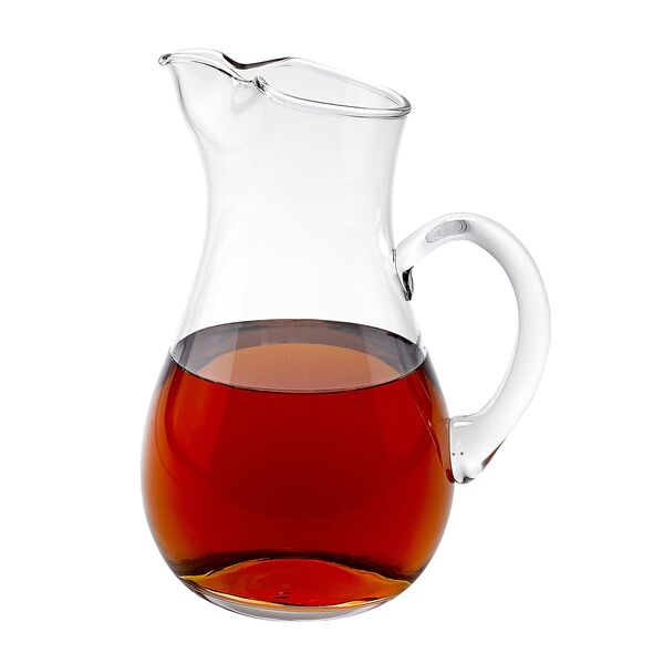 Zeus Mouth Blown Glass Ice Tea, M artini or Water Pitcher H10" - 36 Oz.