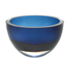 Penelope Midnight Blue Mouth Blown European Lead Free Crystal 6" Bowl-K2007
