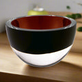 Penelope 6" Bowl in Chocolate Brown Mouth Blown European Lead Free Crystal-K2018
