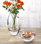 Radiant European Mouth Blown Lead Free Crystal 7" Vase-K2250