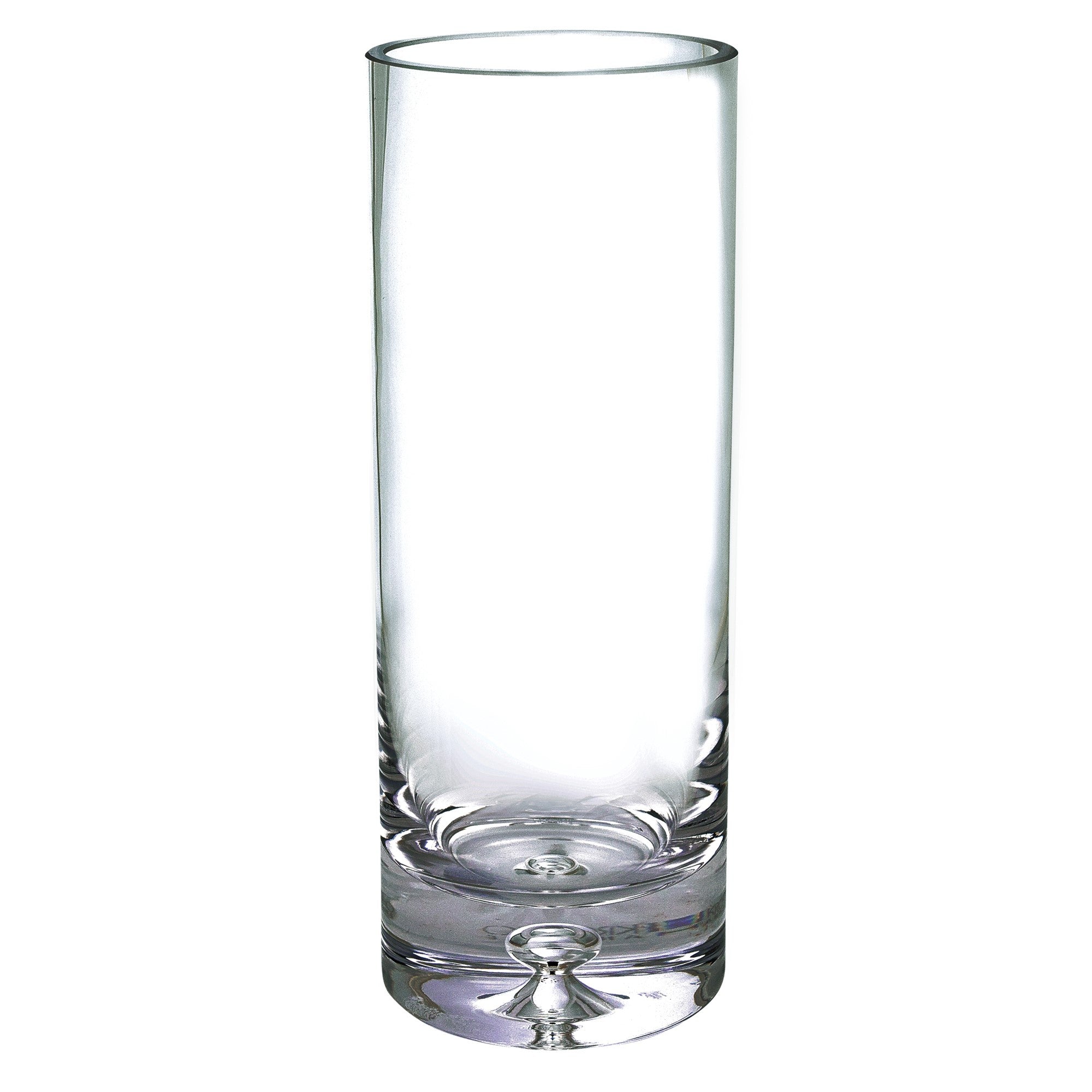 Galaxy European Mouth Blown Lead Free Crystal Cylinder Vase 10.5" X 3-K2214