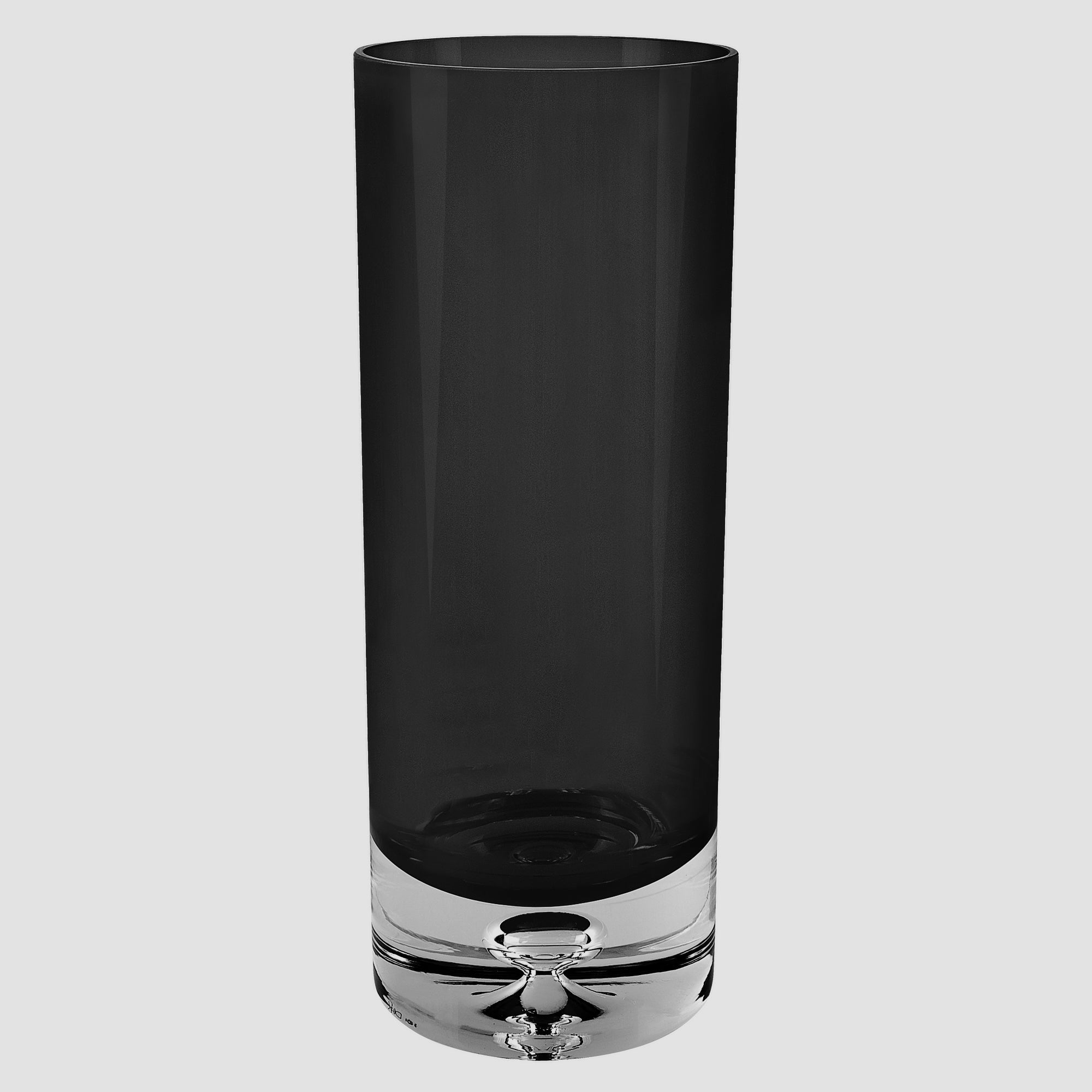 Galaxy European Mouth Blown Lead Free Crystal Midnight Blue Cylinder Vase 10.5" X 3-K2217