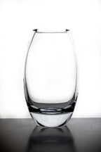 Radiant European Mouth Blown Lead Free Crystal 7" Vase-K2250