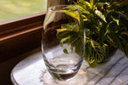 Radiant European Mouth Blown Crystal 11" Vase-K2252