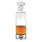 Galaxy European Mouth Blown Lead Free Crystal Round Decanter H11" 28 oz.-K826