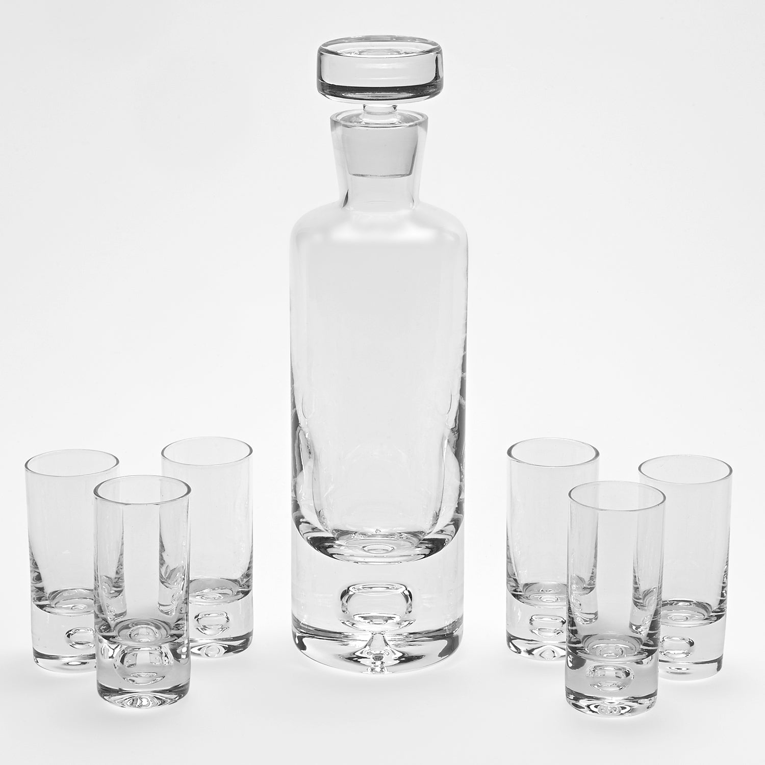Galaxy  6 Pc Shot or Vodka Glass Set - Mouth Blown Lead Free Crystal 3 oz. - H4-AF511