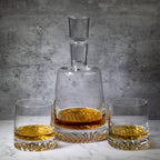 Park Avenue 4pc Rocks Glass Set - European Mouth Blown Lead Free Crystal  -K832