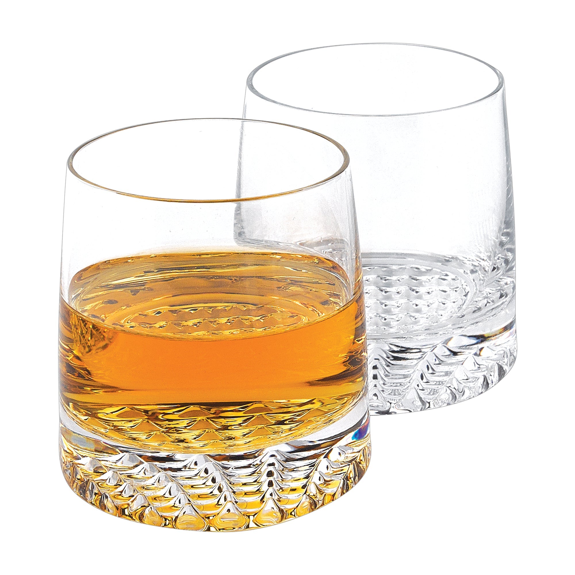 Park Avenue 4pc Rocks Glass Set - European Mouth Blown Lead Free Crystal  -K832