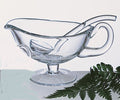 Mouth Blown Lead Free 6" Crystal Gravy, Dressing or Sauce Ladle-K903L