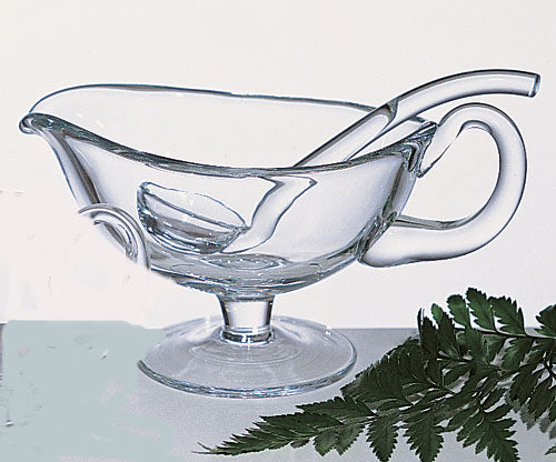 Mouth Blown Lead Free 6" Crystal Gravy, Dressing or Sauce Ladle-K903L