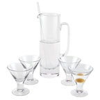 Manhattan European Mouth Blown Lead Free Crystal Martini Pitcher and Stirrer - 12 in. 54 oz.-K924