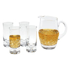 The Classic European Mouth Blown "Barrel" Water, Juice or Iced Tea Pitcher 54 Oz -H9-K960