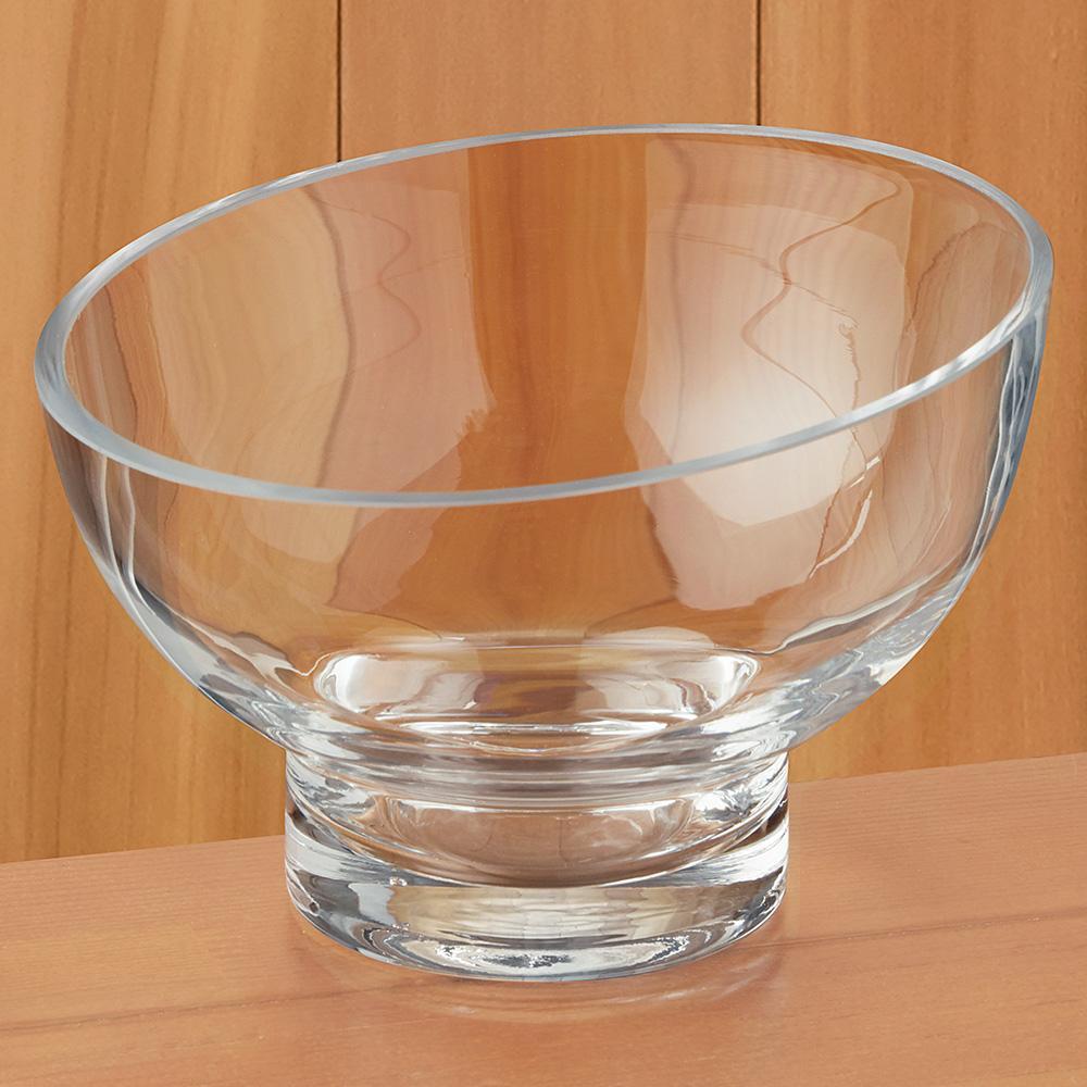 Kira Lead Free Mouth Blown Slant Cut Candy/Serving Bowl D6 - S407