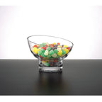 Kira Lead Free Mouth Blown Slant Cut Candy/Serving Bowl D6 - S407