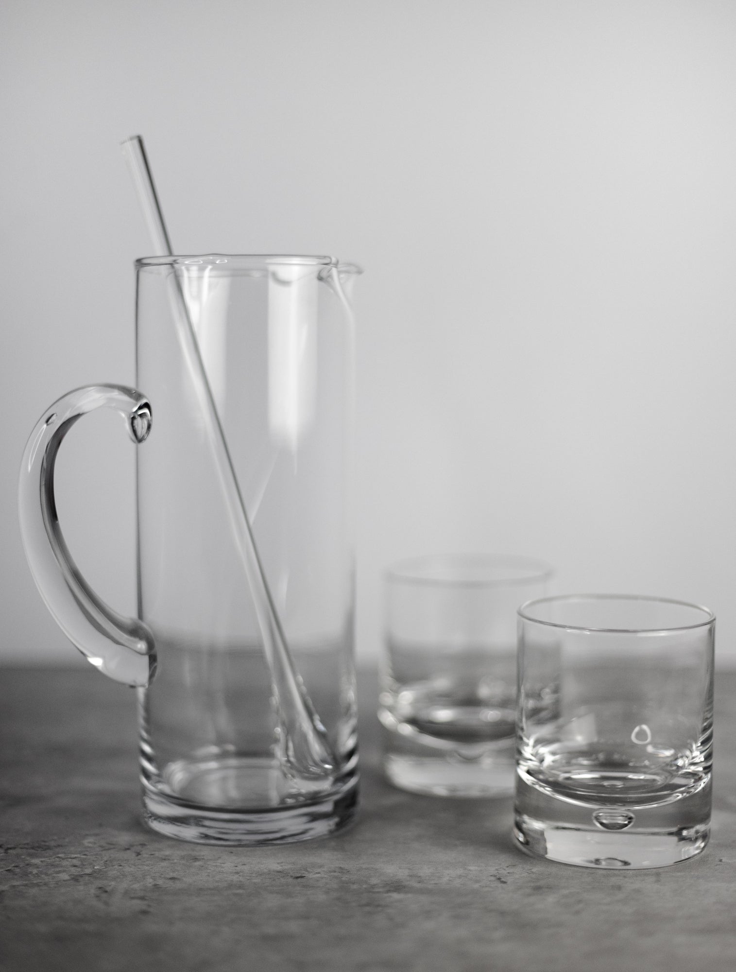 Celebrate Mouth Blown Glass Ice Tea, Martini or Water Pitcher H11.5" - 54 oz.-S430
