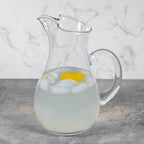 Zeus Mouth Blown Glass Ice Tea, M artini or Water Pitcher H10" - 36 Oz.-S434