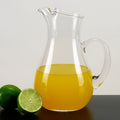 Zeus Mouth Blown Glass Ice Tea, M artini or Water Pitcher H10" - 36 Oz.-S434