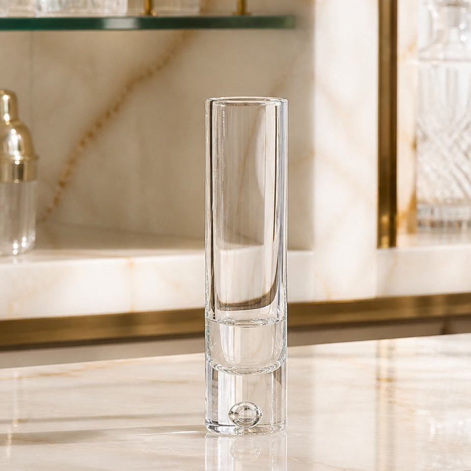 Galaxy 8.5" Mouth Blown Crystal Bud Vase-SR701
