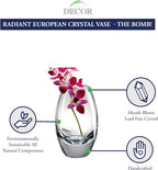 Radiant European Mouth Blown Crystal 9" Vase - The Bomb!-K2091