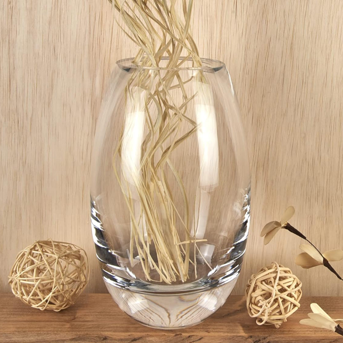 Radiant European Mouth Blown Crystal 9" Vase - The Bomb!-K2091