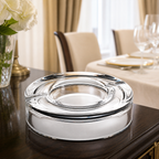 Winston 8" Cigar Ash Tray - Mouth Blown Crystal -K865