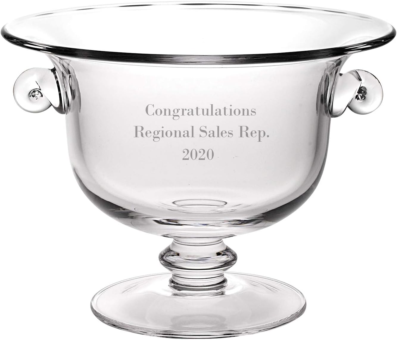 Champion European Mouth Blown Crystal 13" Trophy, Centerpiece, Fruit or Punchbowl- K919