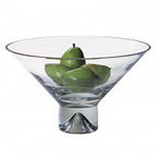 Monaco Pedestal Mouth Blown European Lead Free Crystal Centerpiece or Fruit Bowl -K978